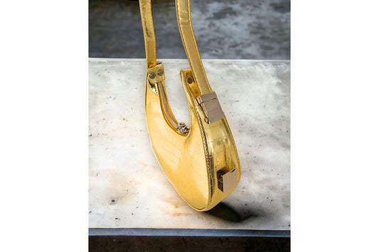 Gold Metallic Sasha purse