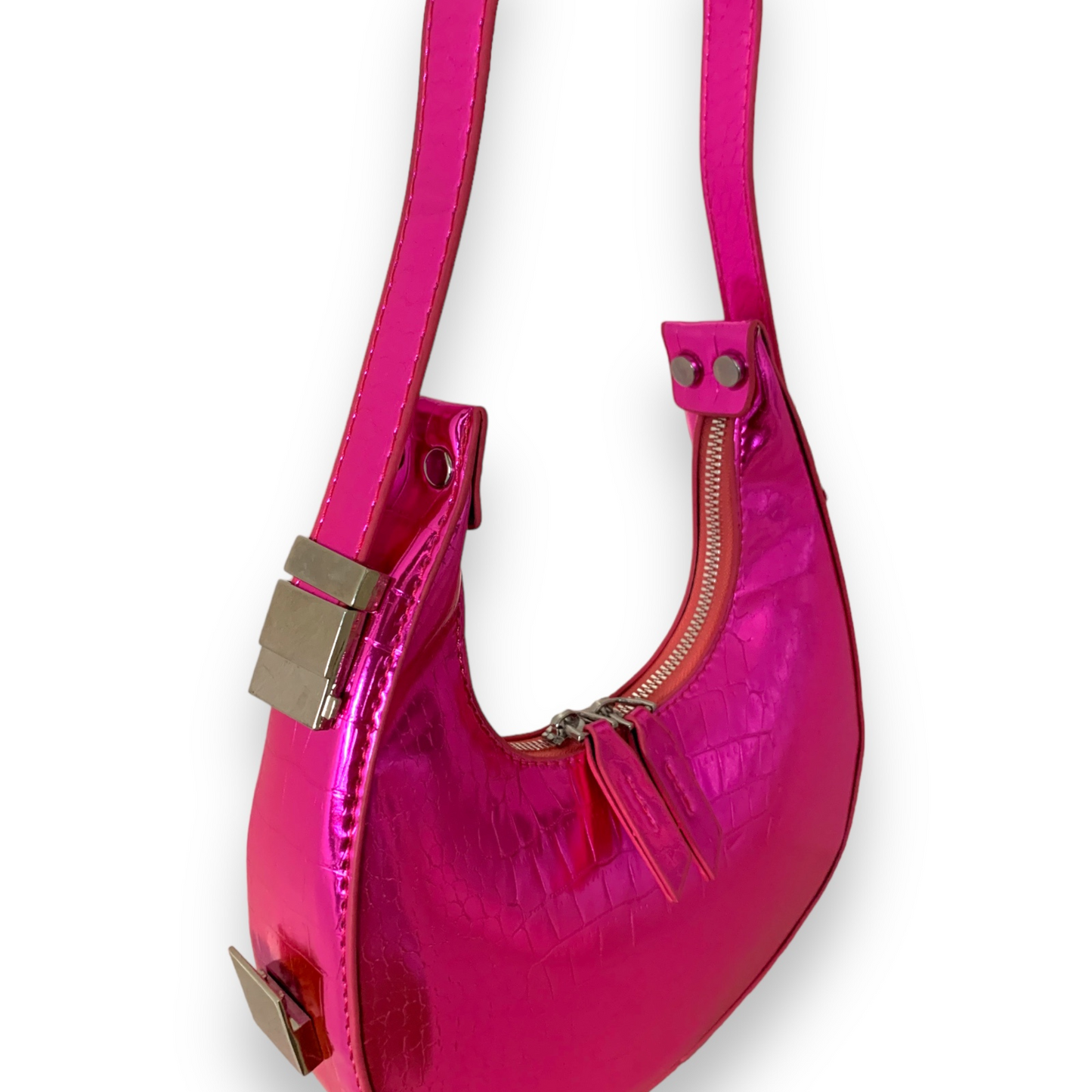 Pink metallic Sasha purse