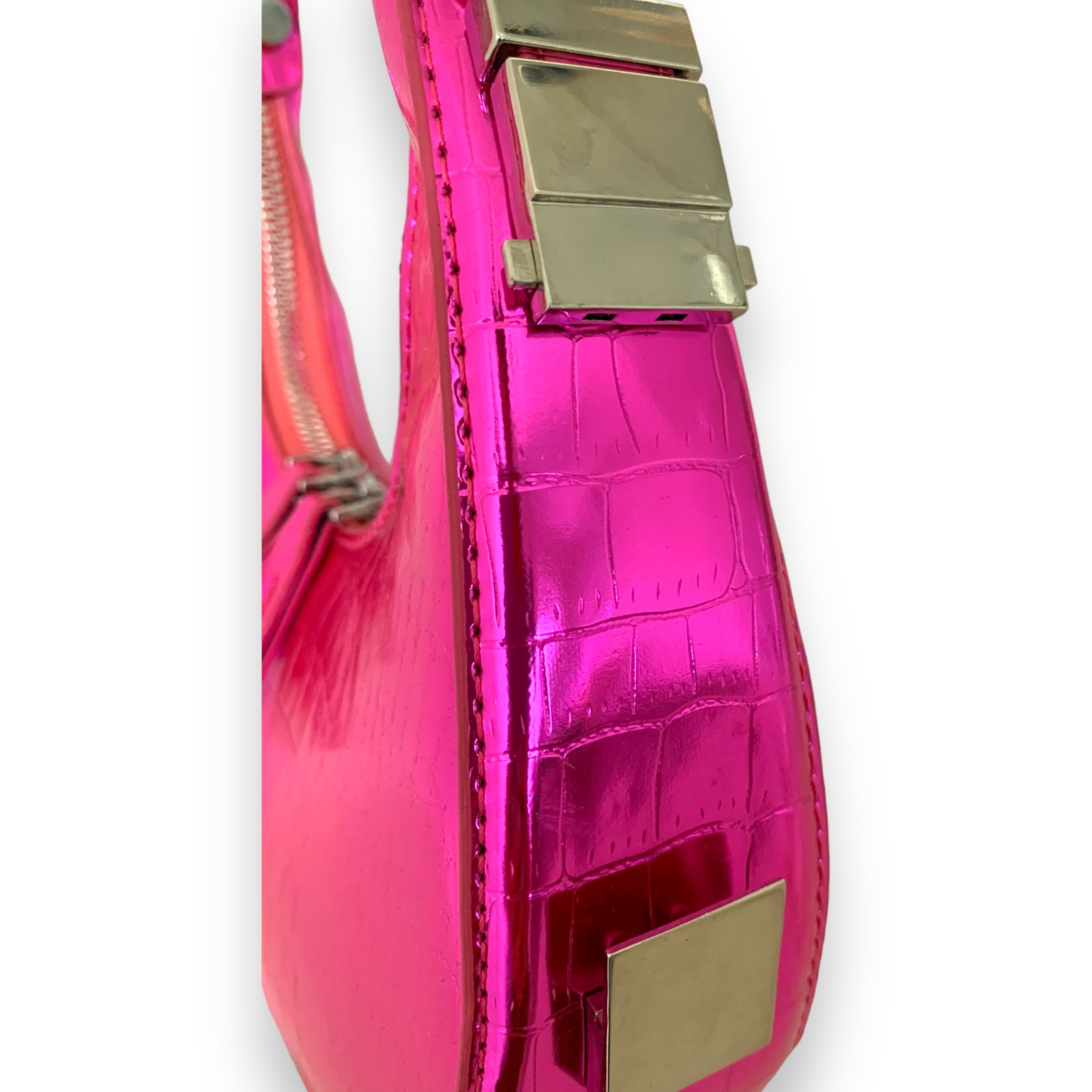 Pink metallic Sasha purse