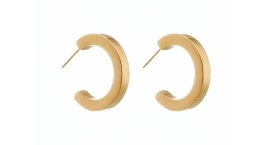 Gold stainless steel earrings