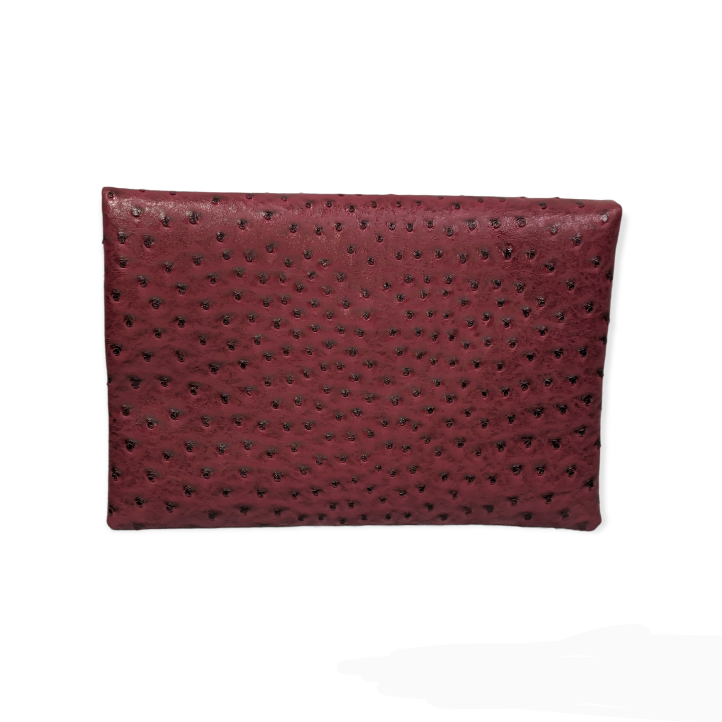 Rosewood Vegan Leather Ostrich Envelope purse